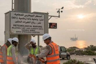 Gulf Meteorology Alerts Warn of Relatively Hot Weather, Variable Winds, and Relative Humidity Reaching 90% 