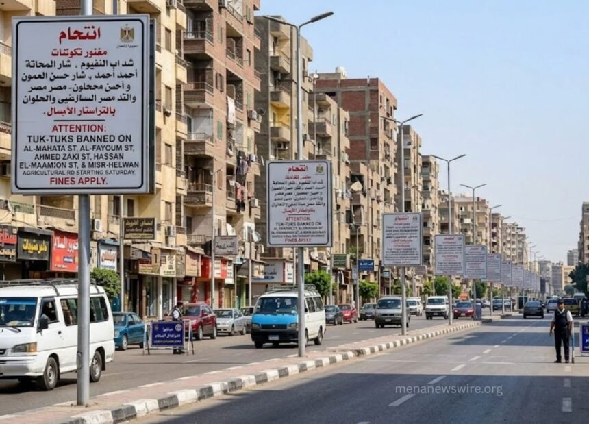 Cairo’s Dar El-Salam District Imposes Strict Ban on Tuk-Tuks Across Five Major Thoroughfares Starting Saturday